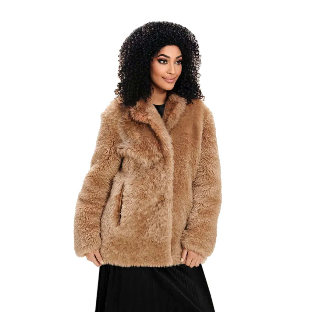 UGG Lianna Short Amphora Shearling Coat - Women's