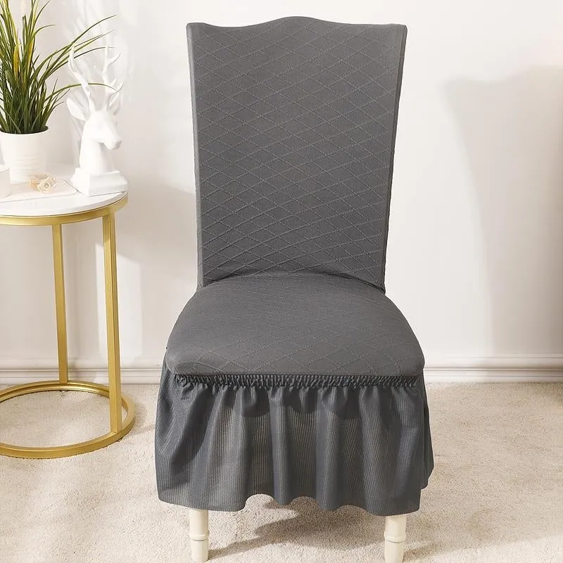 Universal High Elasticity Skirt Chair Cover Green