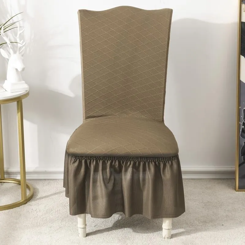 Universal High Elasticity Skirt Chair Cover Green