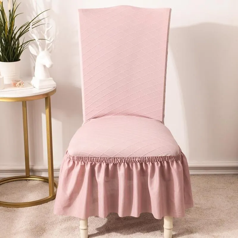 Universal High Elasticity Skirt Chair Cover Green