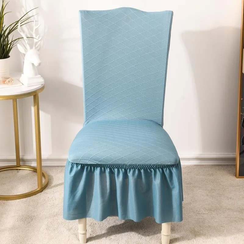 Universal High Elasticity Skirt Chair Cover Green