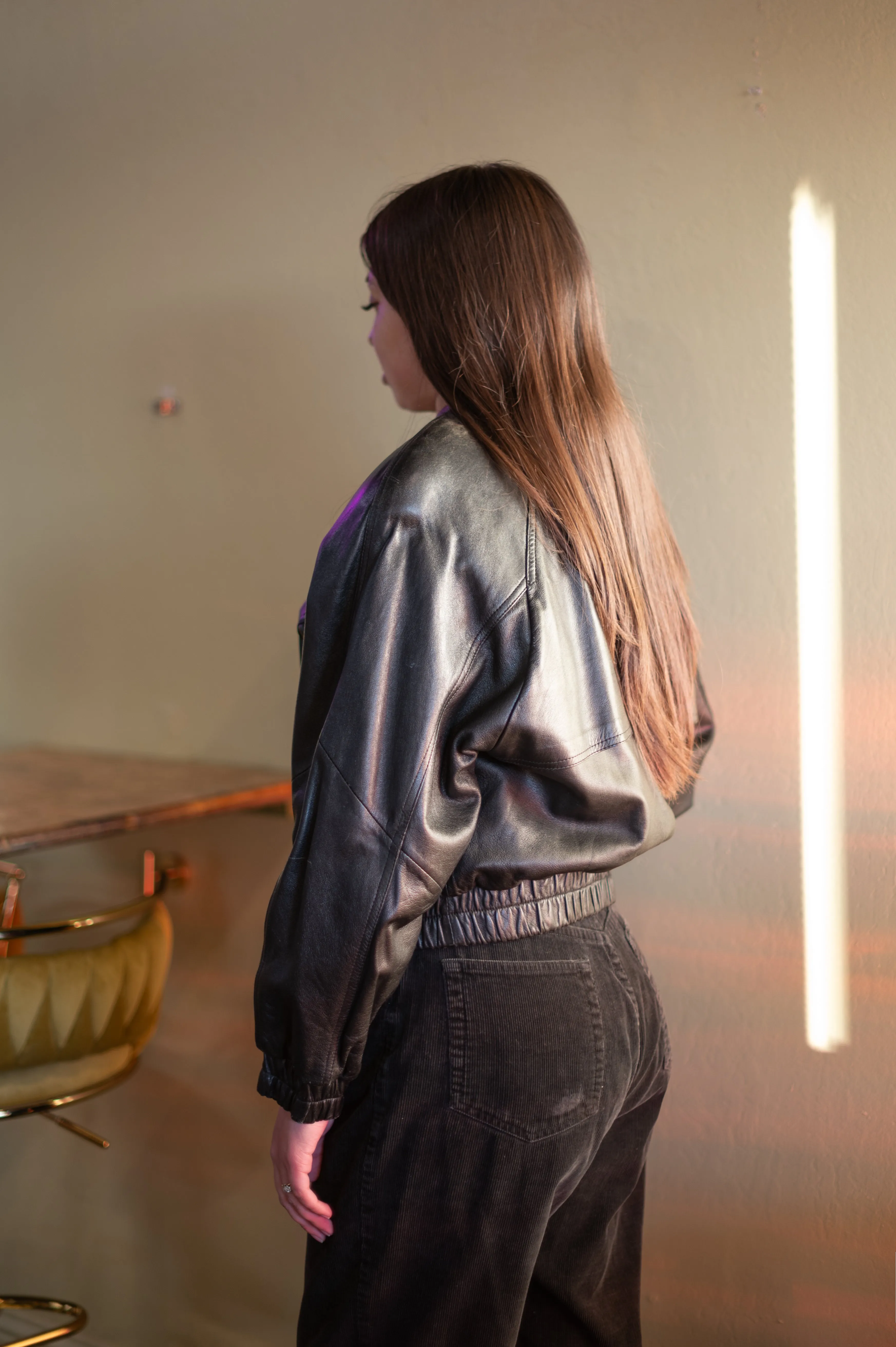 Vintage Black Leather Jacket