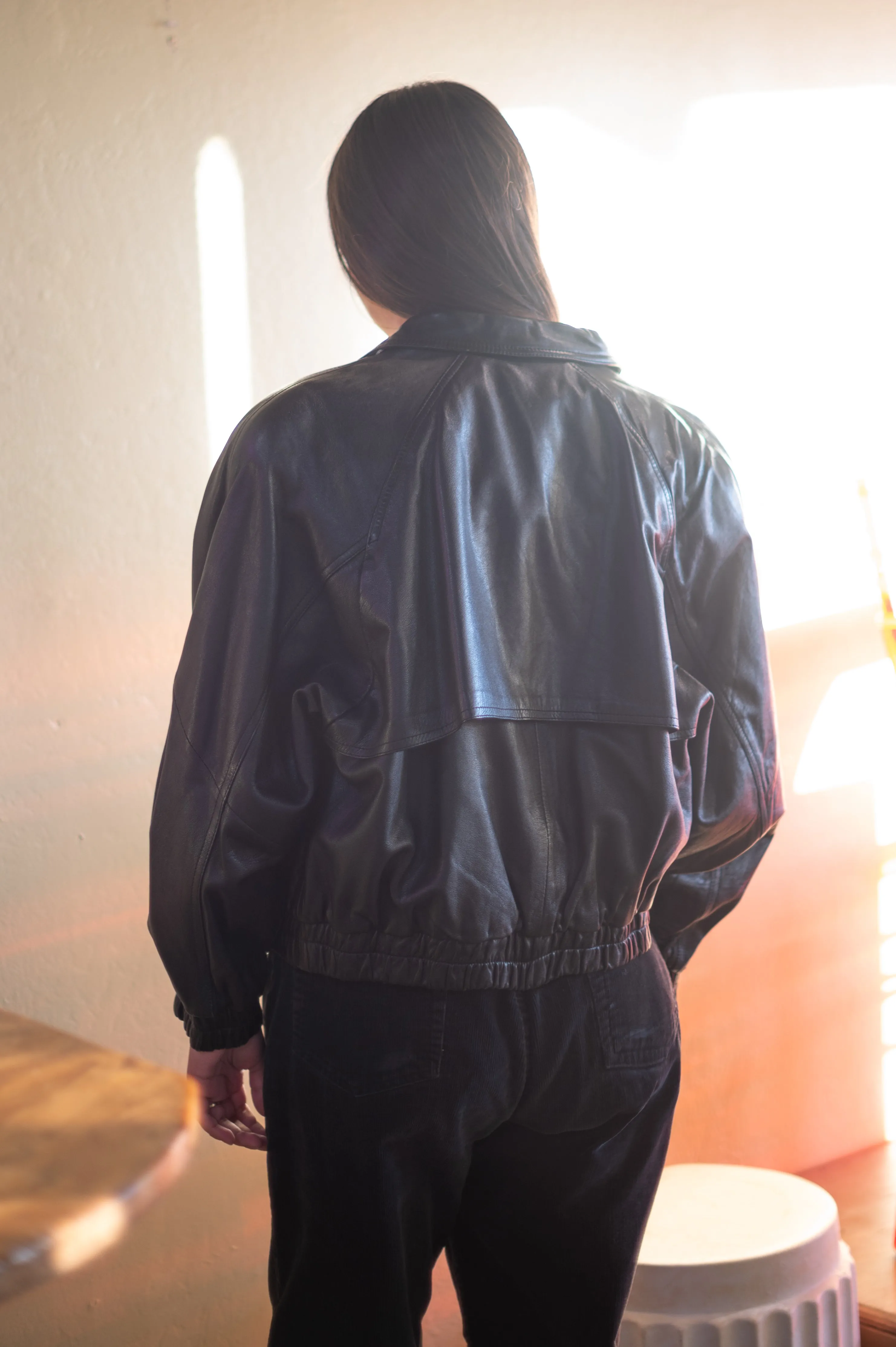 Vintage Black Leather Jacket