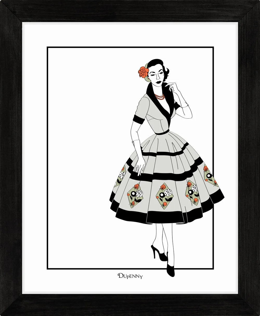 Vintage Dress (Colour) - Art Prints