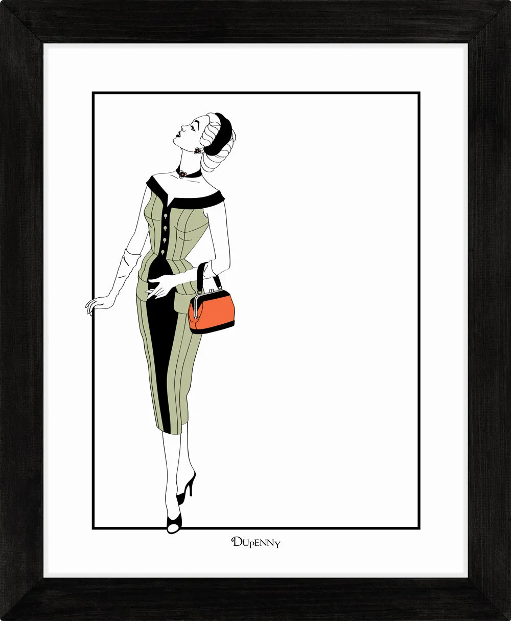 Vintage Dress (Colour) - Art Prints