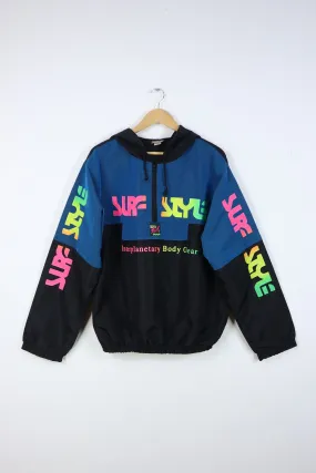 Vintage Hooded Surf Style Windbreaker