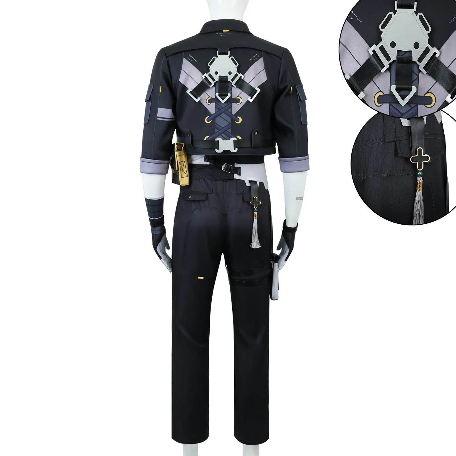 Wuthering Waves Lingyang Rover Black Outfit Party Carnival Halloween Cosplay Costume