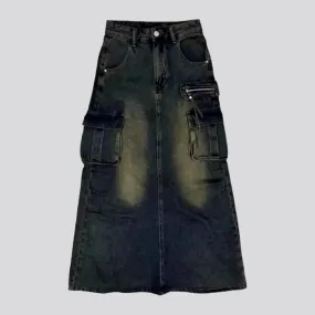 Y2k denim skirt
 for women