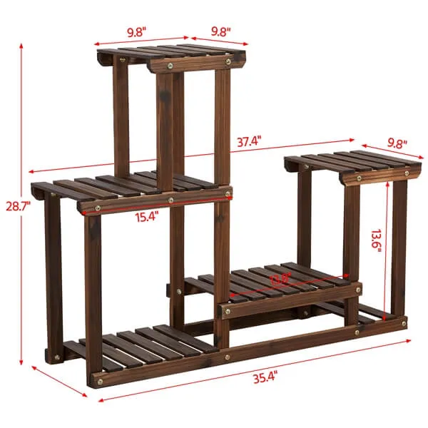 Yaheetech  28.7 Inch 4 Tier Plant Flower Display Stand