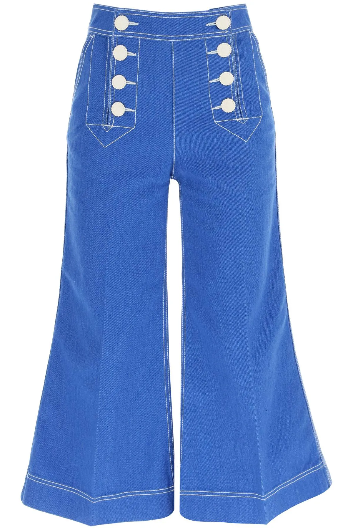 Zimmermann 'high tide' kick flare sailor jeans