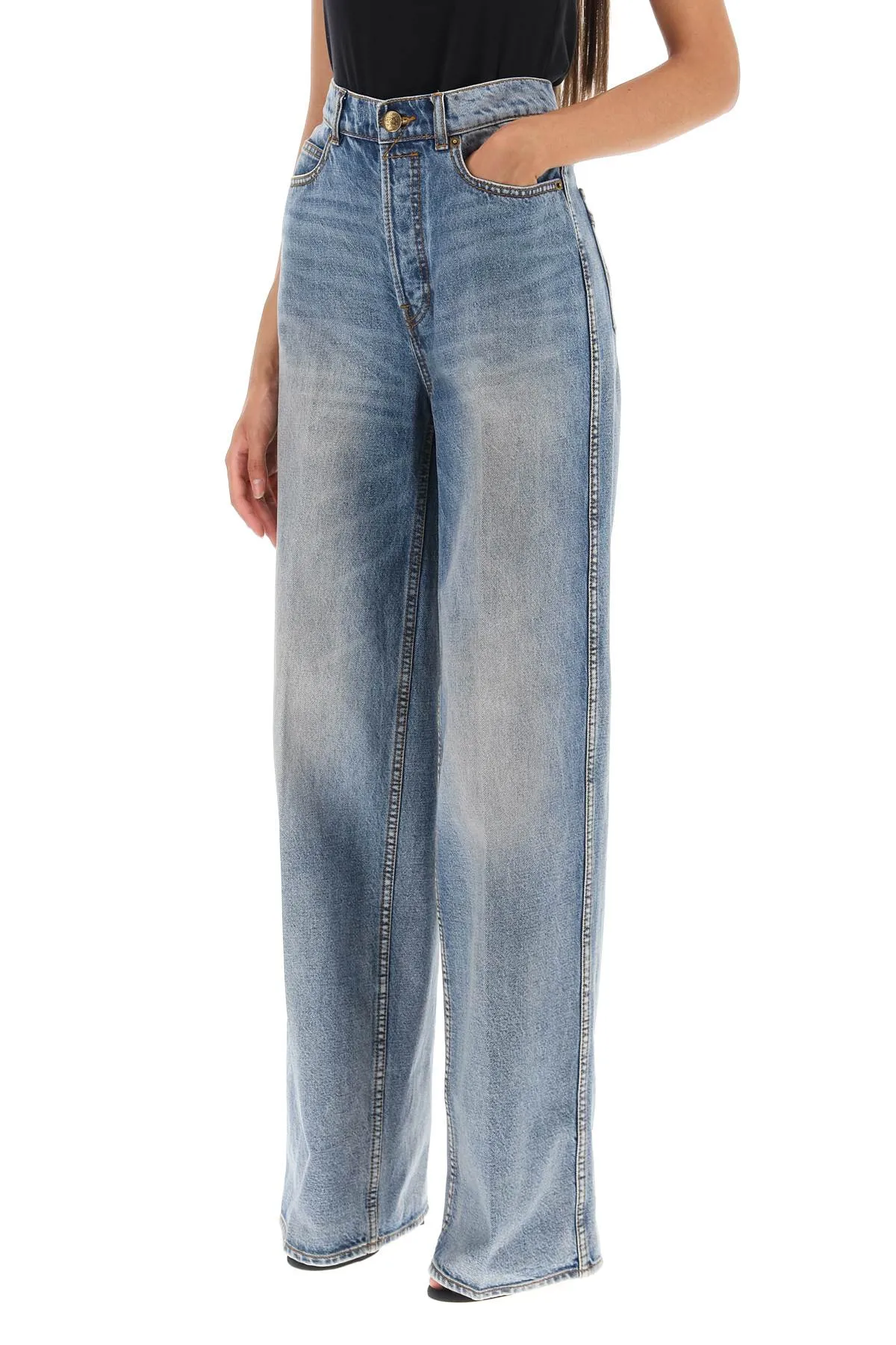 Zimmermann 'luminosity' wide leg jeans