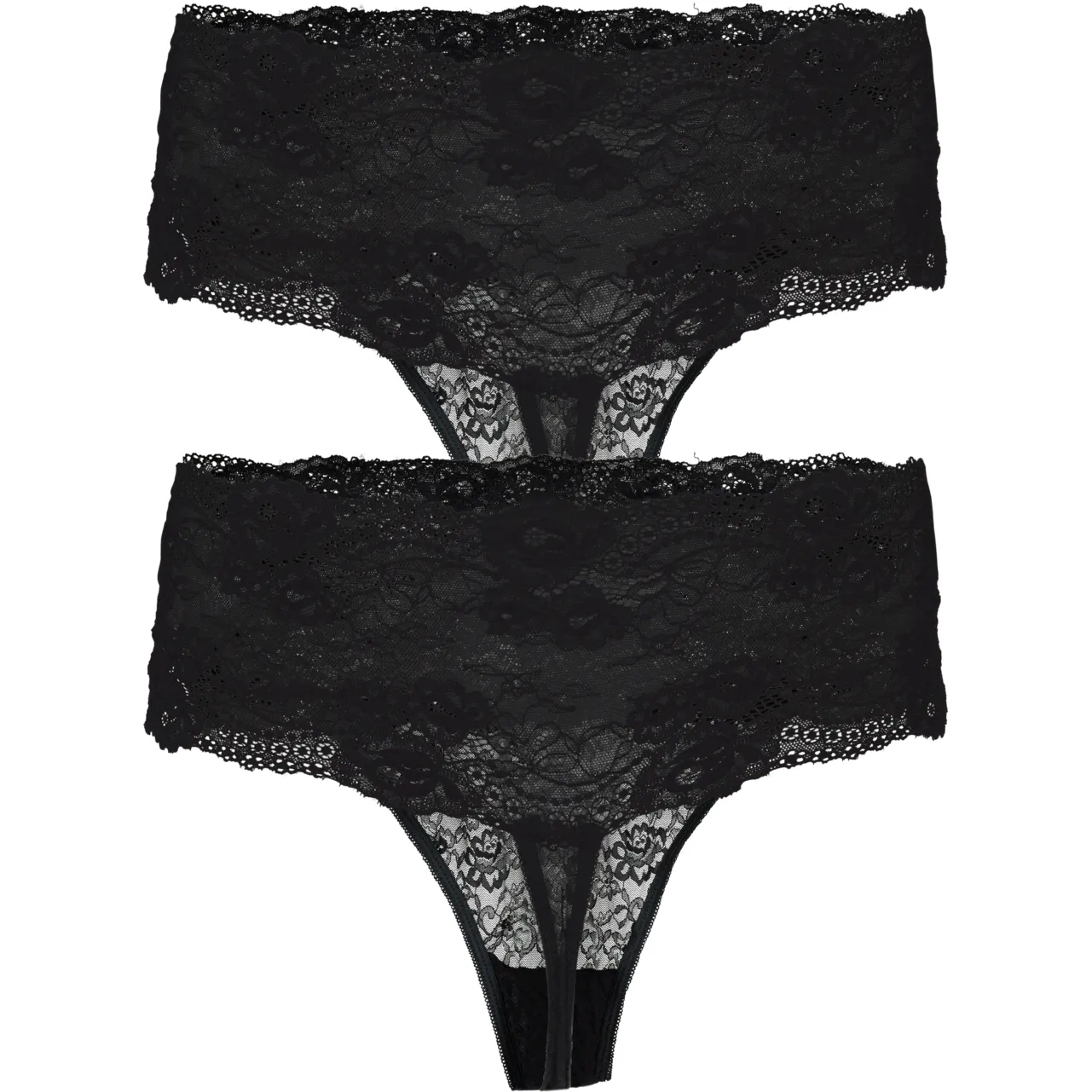 Zizzi Thong 2-Pack in Black