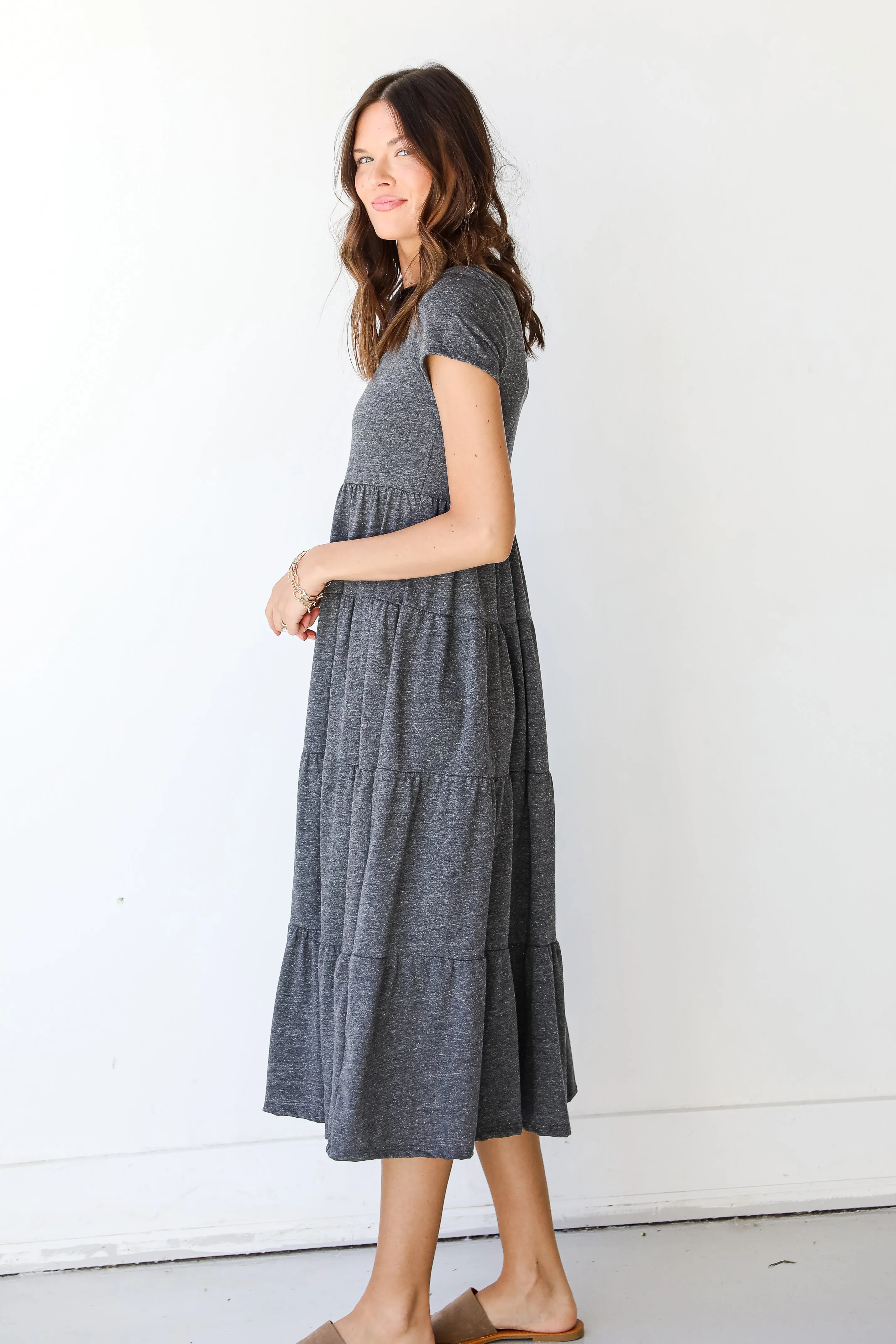 Zoey T-Shirt Tiered Maxi Dress